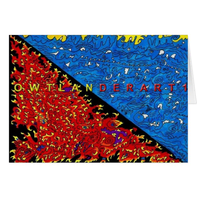 Cartão H2o/fogo (Frente horizontal)