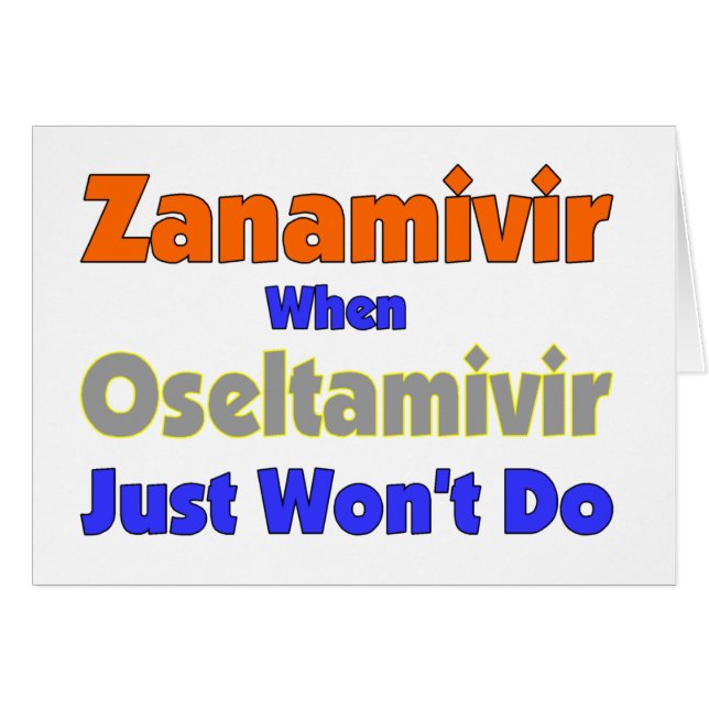Cartão H5N1 uso Relenza quando Tamiflu apenas não fará (Frente Horizontal)