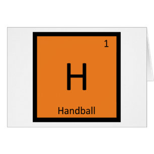Cartão H - Handebol Símbolo da Tabela Periódica Química