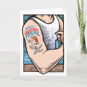 Cartão H.M.S. Pinafore card