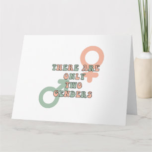 Cartão Há Apenas Dois Sexos