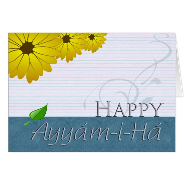 Cartão Há Ayyám-i (Frente Horizontal)