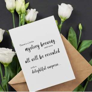 Cartão Há um pequeno mistério - Quebra-cabeça único