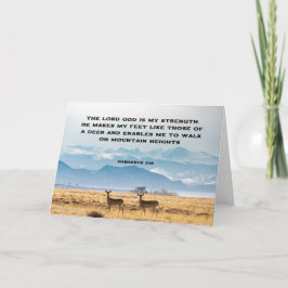 Cartão Habakkuk 3:19 O Deus SENHOR é a minha Bíblia FORTE