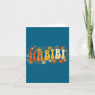 Cartão Habibi Retro Anos 70 Tygraphy Flor Vintage Hipe Ár