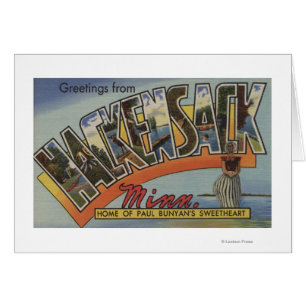 Cartão Hackensack, Minnesota - Cenas Largas