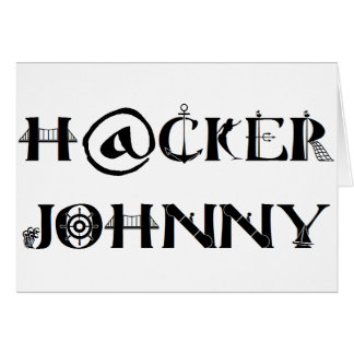 Cartão hacker johnny