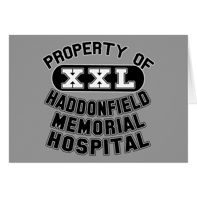 Cartão Haddonfield Memorial Hospital Products (Frente Horizontal)