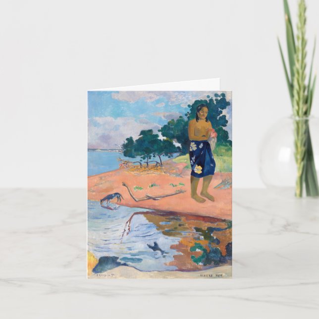 Cartão Haere Pape (1892) apresentada por Paul Gauguin, Ar (Frente)