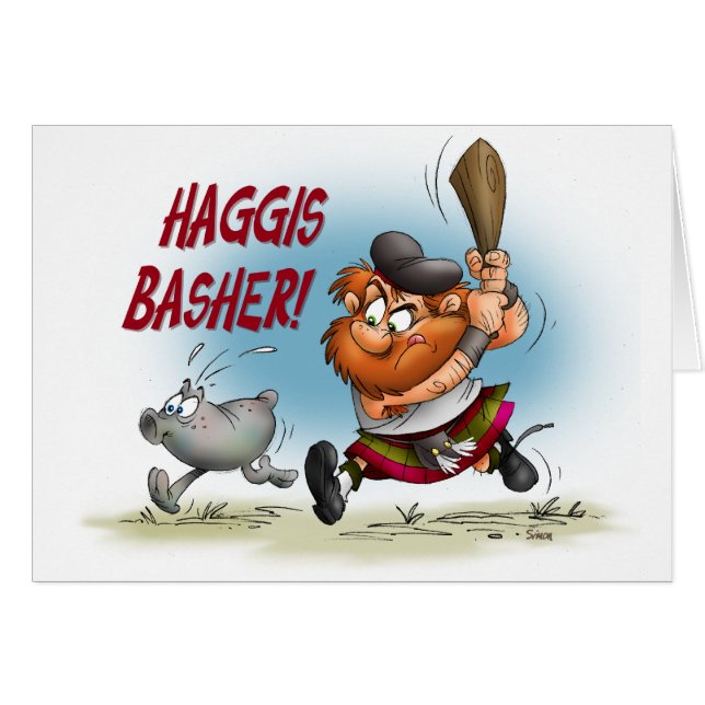 Cartão Haggis Basher (Frente Horizontal)