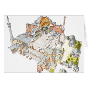 Cartão Hagia Sophia. Istambul Turquey.