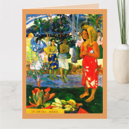 Cartão Hail Mary (Ia Orana Maria) (1891) apresentada por