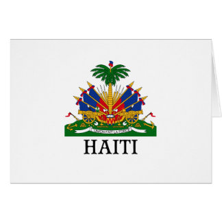 Cartão HAITI - emblema/brasão/bandeira/símbolo