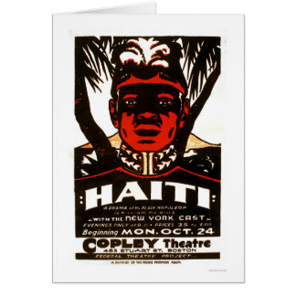Cartão Haiti Napoleon preto WPA 1938