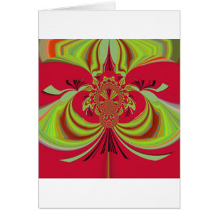 Cartão Hakuna Matata design amarelo-vermelho