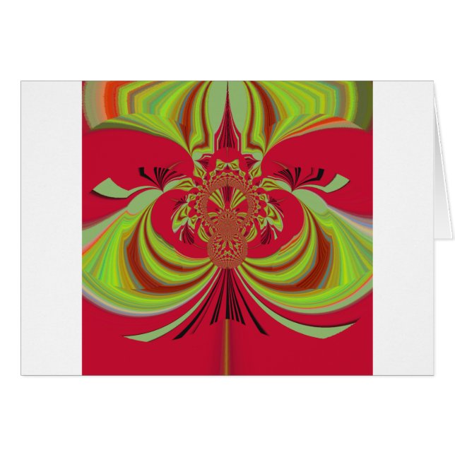 Cartão Hakuna Matata design amarelo-vermelho (Frente Horizontal)