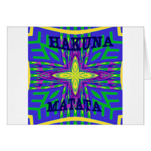 Cartão Hakuna matata Mombasa Kanga