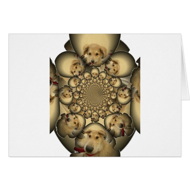 Cartão Hakuna Matta Puppies e Cachorros infinitamente che (Frente Horizontal)