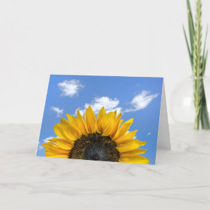 Cartão Half Birthday Sunflower