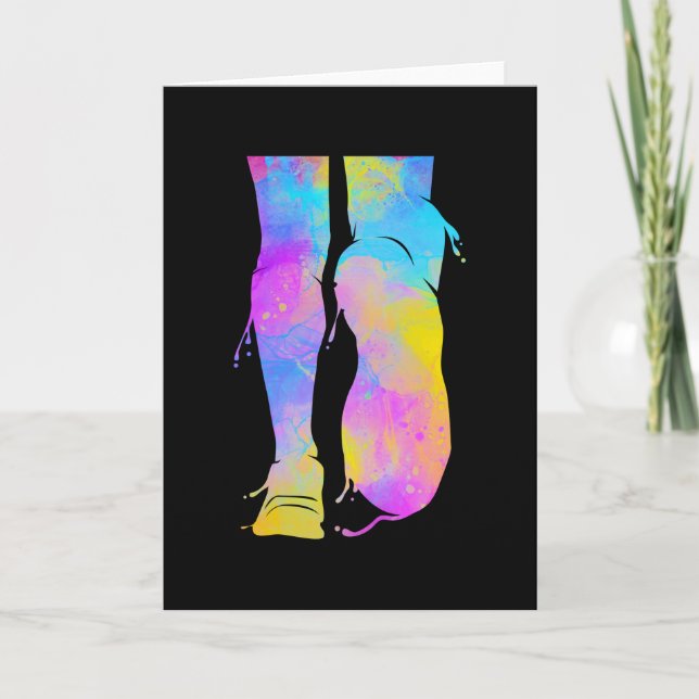 Cartão Half Marathon Runner Sprinting Triathlon (Frente)