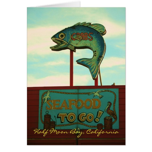 Cartão Half Moon Bay (Frente)