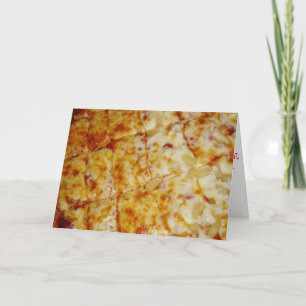 Cartão "Half Pepperoni Half Hawaiian Pizza" Birthday Card