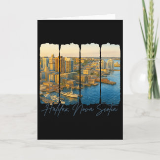 Cartão Halifax Nova Scotia Viagem Viagem Pincelada Halifa