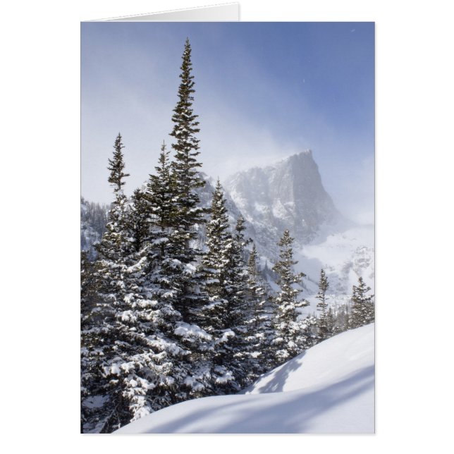 Cartão Hallett Peak em março (Frente)