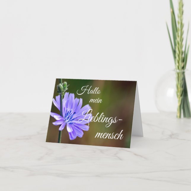 Cartão Hallo mein Lieblingsmensch! (Frente)