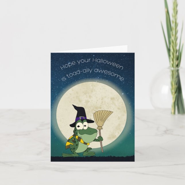 Cartão Halloween Adorável (Frente)