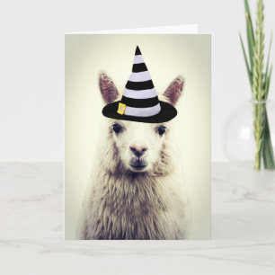 Cartão Halloween Alpaca