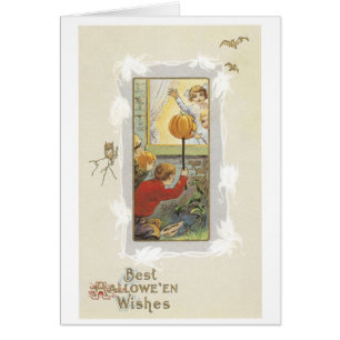 Cartão Halloween antigo