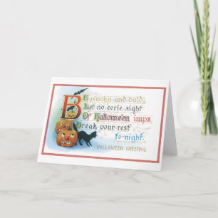 Cartão Halloween antigo