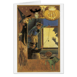 Cartão Halloween antigo