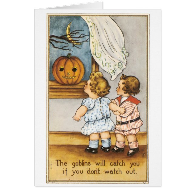 Cartão Halloween antigo (Frente)