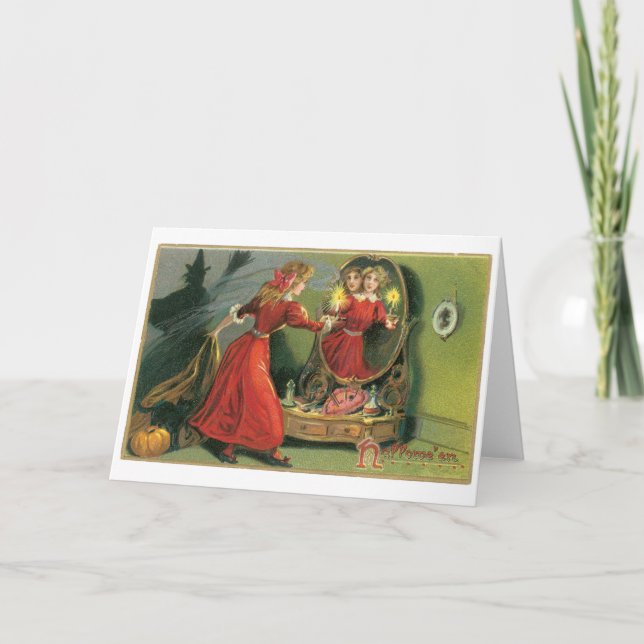 Cartão Halloween antigo (Frente)