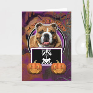 Cartão Halloween - Apenas um mauzinho - Bulldog