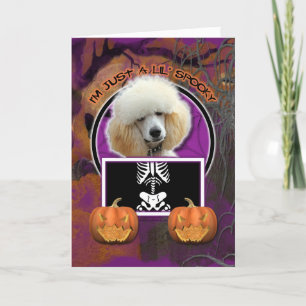 Cartão Halloween - Apenas um mauzinho - Poodle - Apricot
