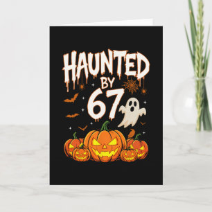Cartão Halloween Assombrado 67 Seis Sete Meme 1 (7)