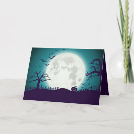 Cartão Halloween assustador