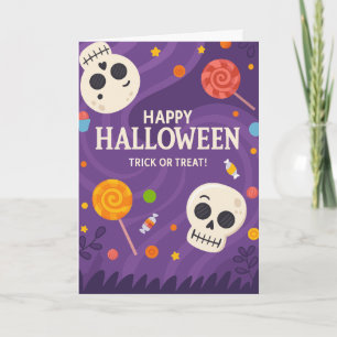 Cartão Halloween Assustador