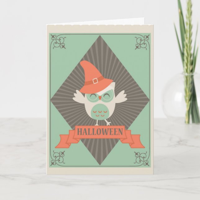 Cartão Halloween Assustador (Frente)