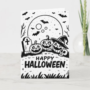 Cartão Halloween Assustador