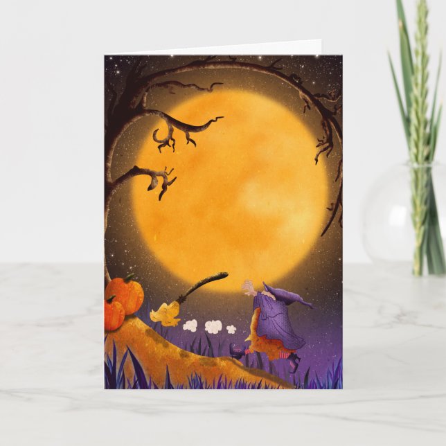 Cartão Halloween Assustador (Frente)