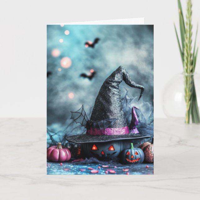 Cartão Halloween Assustador (Frente)