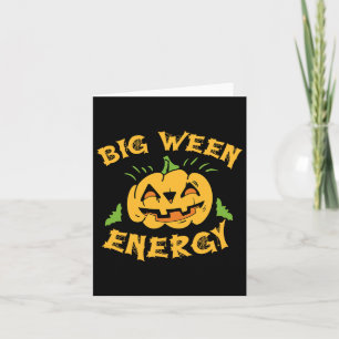 Cartão Halloween Big Ween Costume Pumpkin Em Outubro T