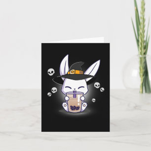 Cartão Halloween Bo Bunny Kawaii Anime Bruxa Bunny Bo