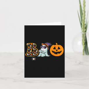 Cartão Halloween Boo Outfit Para Mulheres Engraçado Fanta