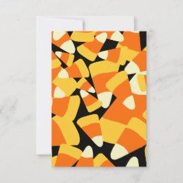Cartão Halloween Candy Corn Seamless Pattern