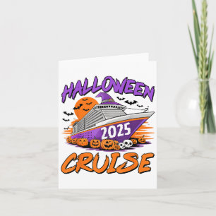 Cartão Halloween Cruise 2025 Halloween Trip Family Cruisi